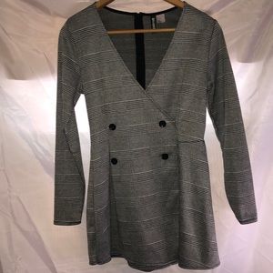 Blk/W Plaid Shorts/Skirt Jumper